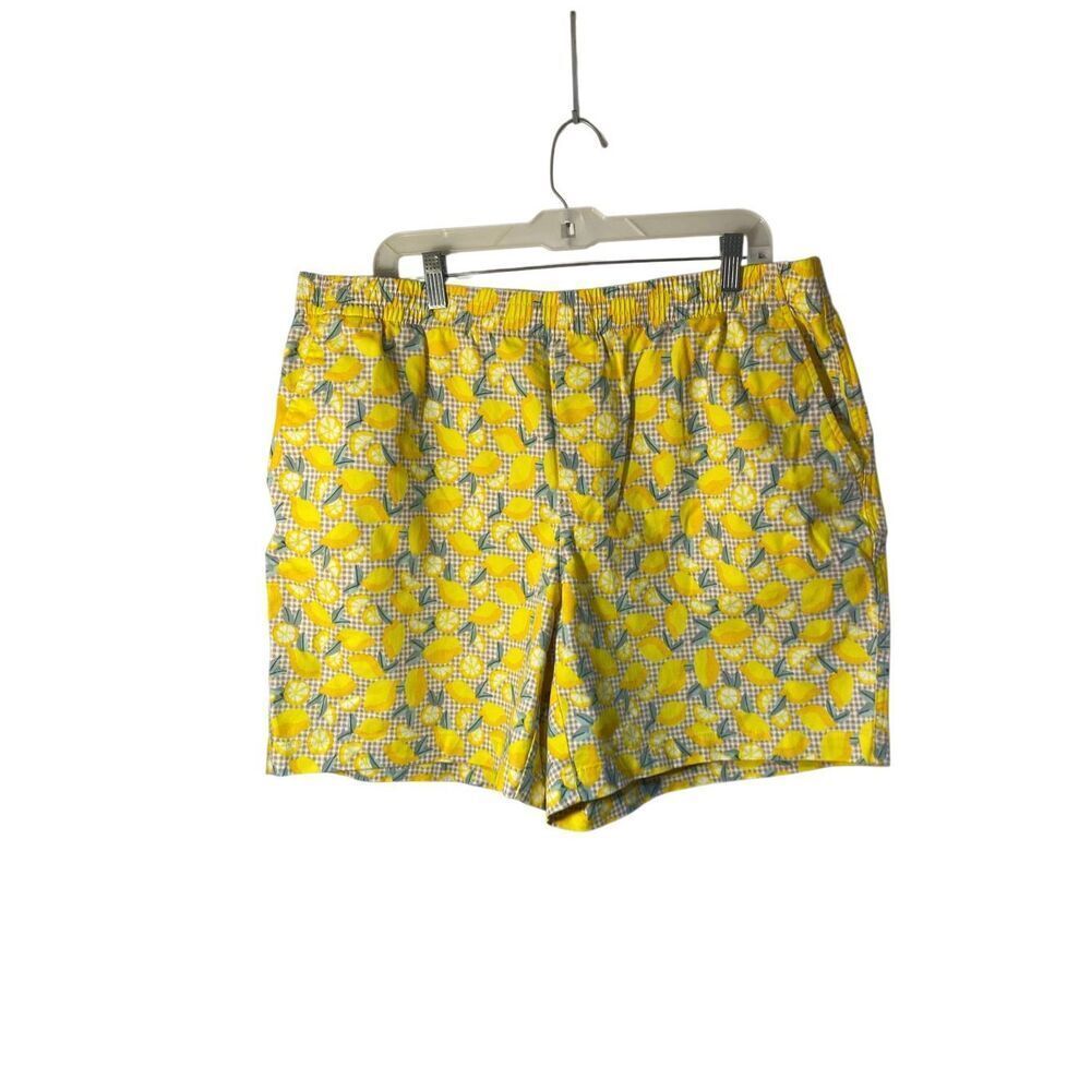 Lands end plus size women’s lemon print put on shorts 18 W
